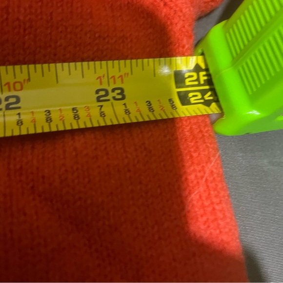 Pringle Sweater XL Orange 100% Wool Pullover Embroidered Logo Made In Scotland - Picture 6 of 6